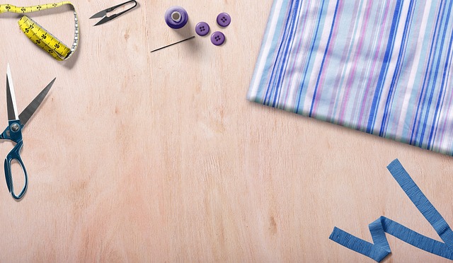 sewing studio fabric cutting table